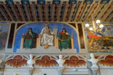 <center>La salle des Illustres</center>Moïse tenant les tables de la Loi, accompagné de la justice et de la Vérité.