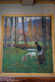 <center>Le Capitole.</center>SALLE HENRI-MARTIN. Quant au panneau d’après, il suggère la vieillesse et l’automne. Henri Martin a lié l'ensemble des peintures en faisant se poursuivre, de toile en toile, les lignes du ruisseau, des arbres et des collines. Ce paysage représente la campagne autour du village lotois de Labastide-du-Vert où il résidait une partie de l'année.