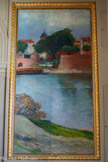 <center>Le Capitole.</center>SALLE HENRI-MARTIN. Chaque tableau a été peint dans une lumière du jour différente : de la lumière blanche du matin à la lumière colorée du soleil couchant. Le pont Saint Pierre.