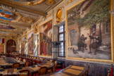 <center>Le Capitole. Salle du conseil municipal.</center>Édouard Debat-Ponsan, Molière et Goudouli.Ponsan, Molière et Goudouli.
André Roucolle, Entrée de Louis XI à Toulouse. Henri Bonis, Les Vendanges. Henri Bonis, La Moisson.