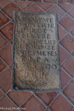<center>Couvent de Jacobins.</center>Plaques funéraires.