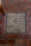 <center>Couvent de Jacobins.</center>Plaques funéraires.