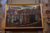<center>Basilique Notre-Dame de la Daurade.</center>La protectrice de la cité. Lorsqu’une catastrophe affligeait Toulouse, Notre Dame la Noire était portée en procession dans la ville par les religieux, les Capitouls et tous les Toulousains.
Cette œuvre illustre l'arrivée de la procession qui fit tourner le vent lors d'un incendie au faubourg Saint-Michel, empêchant ainsi le feu de se propager.
Miracle de 1672 au feu de Saint-Michel Joannes Danuye Huile sur toile, 1676