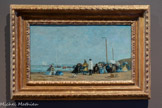 <center>Hôtel d’Assézat avec Fondation Bemberg.</center>EUGÈNE BOUDIN
(1824-1898)
Crinolines sur la plage
1863
Huile sur bois