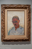 <center>Hôtel d’Assézat avec Fondation Bemberg.</center>PIERRE BONNARD
(1867-1947)
Autoportrait sur fond blanc, chemise col ouvert
1933
Huile sur toile