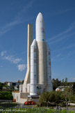 <center>Cité de l’Espace </center>Ariane 5 et ses 53 mètres de hauteur.