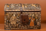 <center>Musée des arts précieux Paul-Dupuy</center>Coffret en vernis de Pasto
Amérique du Sud, XVIIe siècle Bois peint et laqué, métal