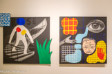 <center>Musée des Abattoirs</center>ROSE
2023
Tableau-collage, collage sur toile Archives Jean-Charles de Castelbajac
<br>DIVE
2023
Tableau-collage, collage sur toile Archives Jean-Charles de Castelbajac