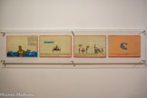 <center>Musée des Abattoirs</center>Daniela Ortiz. 1998, Pérou. La rebeliôn de las Raices, 2021. Sous-titre : Mame Combe Beng, Sénégal. Quadrityque : acrylique sur bois.