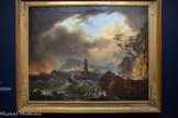 <center>Musée des Augustins</center>François-Valentin Gazard 
(Toulouse, 1750 — Versailles, 1817)
Une tempête
Huile sur toile
Don de l'artiste, 1301. <br>
La composition présente de grandes similitudes avec la gravure de Jean-Joseph Balechou : François-Valentin Gazard, conservateur du musée de Versailles et peintre de marines, peint une tempête en mer selon les codes et le goût de l’époque, friande de sublime, de funèbre et de pathétique. La puissance des éléments, déchainés dans la mer comme dans le ciel, contraste avec la faiblesse des naufragés : Dieu seul est capable de calmer la tempête et de changer les nuages d'orage en ciel bleu.
