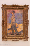 <center>Musée des Augustins</center>Henri Martin
(Toulouse, 1860 - La Bastide-du-Vert, 1943)
Études pour Les Bords de la Garonne
1906
Huile sur toile
Achat avec le concours du Fonds Régional d’acquisitions des musées de Midi-Pyrénées, 1982
Don du Cercle des Mécènes du musée des Augustins, 2025. <br>
À partir de 1888, le Capitole devient la vitrine de l’école toulousaine de peinture et de sculpture : tous les grands artistes du Sud-Ouest sont alors invités à participer aux nouveaux décors de l’Hôtel de Ville de Toulouse. Enfant prodige du pays, Henri Martin se voit confier la décoration d’une salle entière qui porte aujourd’hui son nom.
Il y réalise des scènes de la vie quotidienne à la campagne ou sur les berges de la Garonne. Cette  petite toile permet d’appréhender le long et complexe travail préparatoire nécessaire à la réalisation de ce vaste décor, en dépit d’un style pointilliste coloré pouvant donner un sentiment de spontanéité et de légèreté.