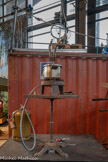 <center>La Halle de La Machine</center>La Cocotte à flûte. Instrument à vapeur.