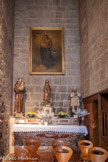 <center>Portiragnes : église Saint-Félix.</center>Saint Antoine de Padoue, saint Roch et le curé d'Ars.