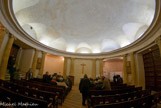 <center>Temple protestant d'Arles</center>La salle a 8 m de haut et 12 m de diamètre.