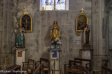 <center>Simiane-la-Rotonde.</center>Jeanne d'Arc, la Vierge, Sainte Thérèse de l'Enfant Jésus.