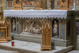 <center>La chapelle du Perpétuel Secours </center>Dans la partie inférieure, une mise au tombeau du Christ du sculpteur Cavasso.