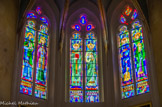 <center></center><center>L'église St Saturnin. </center> Les vitraux modernes sont dus à la maison Bullard, de St Alexandre.