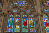 <center>Eglise des Réformés ou de saint-Vincent-de-Paul.</center>Vitraux de la nef, à gauche. Sarah, Rebecca, Rachel, Lia.