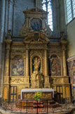 <center>L’autel du Rosaire.</center>Le retable en bois doté du 17ème siècle est l'œuvre de Balthasar Maunier.