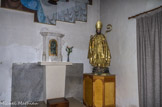 <center><center>Eglise basse de Banon.</center></center><center>Eglise basse de Banon.</center> Statue de saint Just.