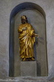 <center>La Chapelle Saint Joseph</center>Statue de Saint Joseph en bois d'olivier  doré du XVIIe.