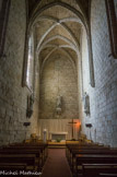 <center>La cathédrale Saint-Fulcran</center>Chapelle du Sacré Coeur. Trois belles statues de marbre : la Sainte Vierge, St Fulcran, le Sacré-Cœur.