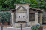 <center></center><center>Malaucène. </center> La fontaine. Si le lavoir date de 1839, la fontaine elle-même (qui en a remplacé une autre plus ancienne) a été construite en 1861