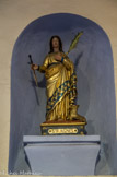 <center>Sainte-Agnès</center>Statue de Sainte Agnès du XVIIe.