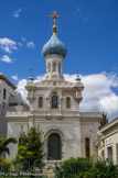 <center>Menton. Notre-Dame, Joie de tous les Affligés</center>Cet établissement était à l’origine le bâtiment abritant la clinique Hermitage. Ce n’est qu’en 1908 que l’association vend l’Hermitage et construit un autre bâtiment qui sera l’actuelle Maison russe.
En 1882, la grande duchesse va être l’instigatrice de la création d’un groupe financier destiné à venir en aide hospitalière aux sujets russes malades.