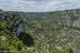 <center>Le cirque de Navacelles</center>A gauche, la baume Auriol.