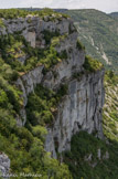 <center>Le cirque de Navacelles</center>A gauche, la baume Auriol.