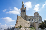 <center>Notre-dame de la Garde.</center>L'éperon du grand bastion, faisant partie du fort de François Ier.