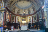 <center>Puget-Théniers</center>Eglise Notre-Dame de l'Assomption. L'abside avec le maître-autel et le retable de Notre-Dame-de-Bon-Secours