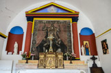 <center>La Croix-sur-Roudoule.</center>À l'entrée du village chapelle Notre-Dame du Rosaire. Retable et toile du 18ème siècle.