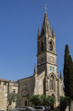 <center>Aiguèze</center>On doit à Mgr FUZET la rénovation de l'église elle-même, avec des peintures représentant l'art sacré de la fin du XIXe avec l'influence de Violet Leduc, ainsi que la flèche du clocher.