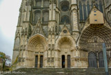 <center><center>Façade occidentale</center></center><center>Façade occidentale </center> Portails de st Guillaume et de la Vierge (XVIe)