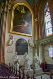 <center><center>Chapelle Jacques Coeur. </center></center><center>Chapelle Jacques Coeur. </center> Priants des Laubespine. Un tombeau, dont il ne reste plus que ces  trois priants, avait été dessiné par François Mansart.