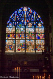 <center><center>Chapelle Copin. </center></center><center>Chapelle Copin. </center> Fondée par Pierre Copin, chanoine de la Sainte-Chapelle à Bourges. Martyres de st Etienne ( en haut)  et de st Laurent (enbas).  Dans le remplage du couronnement, les instruments de la Passion. Vitrail de Jean Lecuyer (XVIe). Dans les deux têtes de lancettes de droite, Dieu le Père et Saint Laurent. En bas, à gauche, Saint Laurent distribue le trésor de l'empereur Philippe aux pauvres. Deuxième scène à gauche, en haut, Saint Étienne discute des Écritures Saintes avec les gardiens de la Loi.