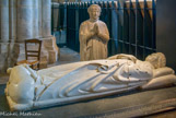 <center><center>Tombeau du duc Jean de Berry (1304-1416). </center> </center><center>Tombeau du duc Jean de Berry (1304-1416). </center> Frère du roi Charles V. Le tombeau, qui se trouvait dans la Sainte Chapelle, détruite en 1757, est l'oeuvre de Jean de Cambrai. A coté, statue de sa première épouse, Jeanne d'Armagnac.