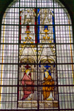 <center><center>Vitraux du début du XV, provenant de la Sainte-Chapelle de l'ancien palais ducal. </center></center><center>Vitraux du début du XV, provenant de la Sainte-Chapelle de l'ancien palais ducal. </center> Deux prophètes.