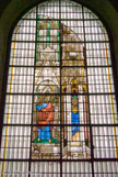 <center><center>Vitraux du début du XV, provenant de la Sainte-Chapelle de l'ancien palais ducal. </center></center><center>Vitraux du début du XV, provenant de la Sainte-Chapelle de l'ancien palais ducal. </center> Saint Pierre et un prophète.