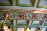 <center>Hôtel Lallemant. </center> Plafond à caissons avec une maîtresse poutre ornée du XVIIe siècle.