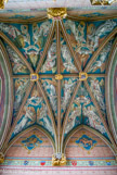 <center>Palais Jacques Coeur. </center> La chapelle. Fresque restaurée en 1869 par Denuelle. Elle représente un vol d'anges.
