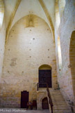 <center>Abbaye de Noirlac. </center> L'église abbatiale. Escalier menant au dortoir des moines.