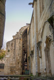 <center>La cathédrale Saint-Siffrein </center>Les vestiges de la nef montrent une pile à nombreux ressauts, allégée en partie haute par une gracieuse colonnette torsadée avec un chapiteau historié.