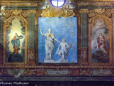 <center>Chapelle de l'Annonciade.</center>Minerve et Hercule. A droite, sainte Ursule. A gauche, l'Immaculée Conception.