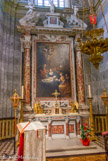 <center></center><center>Eglise Saint-Michel.</center>  La chapelle St Joseph possède encore la pierre tombale qui fermait le caveau de la famille Pretti-Galleani de Saint-Ambroise, généreuse donatrice de l'église. L'Adoration des Bergers du retable est une œuvre du 