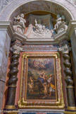 <center></center><center>Eglise Saint-Michel.</center> Chapelle de la Fuite en Égypte. Le tableau est de du XVIIIe siècle attribuée à Jean-Augustin Vento (1663-1737).