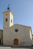 <center></center><center> Nages </center> Ancienne église romane devenue temple au début du XIXe siècle ; un clocher surmonté d'un campanile en fer forgé comportant une cloche lui est accolée (horloge).
