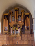 <center></center><center>Saint-Donat-sur-l'Herbasse. </center>La collégiale. L'orgue a été construit entre 1968 et 1971 par le maître-facteur d'orgue Curt Schwenkedel.